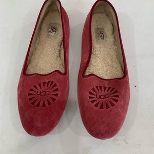 Ugg red leather loafers. Size 11 Women.